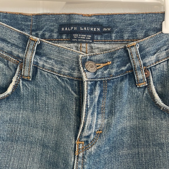 Ralph Lauren low rise distressed boot cut jeans - Picture 2 of 5